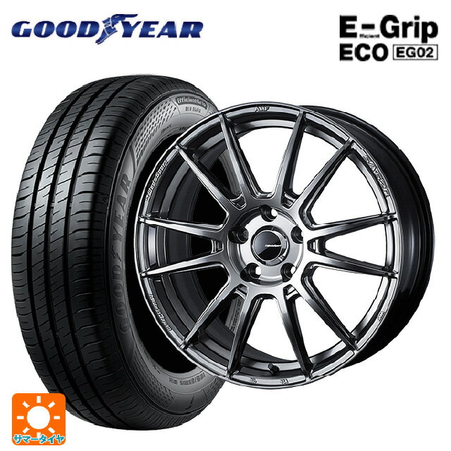 【6/15〜16限定 全品P5倍＆クーポン】225/45R18 95W XL グッドイヤー エフィシェントグリップ エコ EG02 ウェッズ ウェッズスポーツ SA62R PSB 18-7.5J 国産車用 サマータイヤホイール4本セット