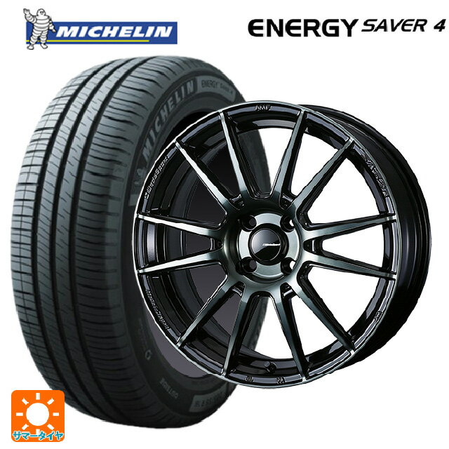 【6/22 20時〜 全品P5倍＆クーポン】195/55R15 89V XL ミシュラン 正規品 エナジーセイバー4 ウェッズ ウェッズスポーツ SA62R WBC 15-6J 国産車用 サマータイヤホイール4本セット