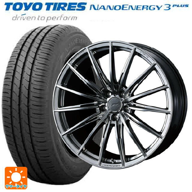 【6/22 20時〜 全品P5倍＆クーポン】225/40R19 93W トーヨー ナノエナジー3プラス ウェッズ エフゼロ FZ-4 DIAMOND BLACK 19-8J 国産車用 サマータイヤホイール4本セット