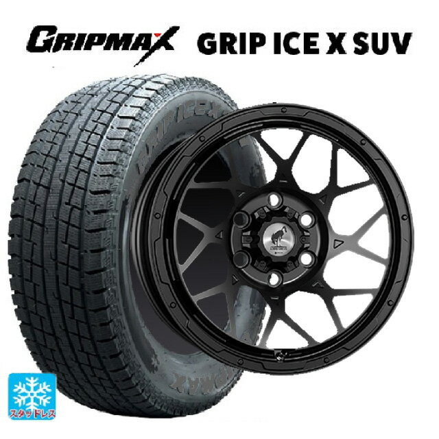 265/70R17 115T グリップマックス グリップアイスX SUV ブラックレター # スーパースター ロディオドライブ 8Mモノ マットブラック 17-8J 国産車用 スタッドレスタイヤホイール4本セット