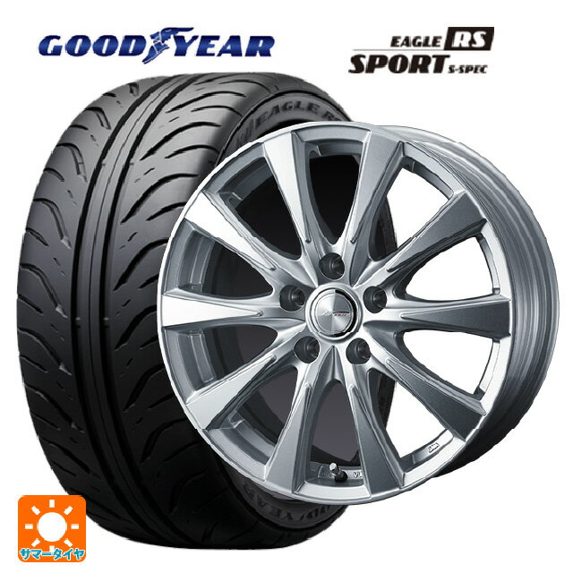 【6/15〜16限定 全品P5倍＆クーポン】205/55R16 89V グッドイヤー イーグル RS スポーツ S-スペック ウェッズ ジョーカー スピリッツ シルバー 16-6.5J 国産車用 サマータイヤホイール4本セット
