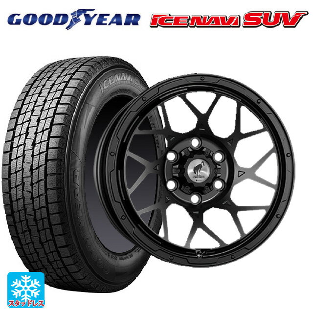 トヨタ ハイラックス(120系)用 265/65R17 112Q グッドイヤー アイスナビ SUV # スーパースター ロディオドライブ 8Mモノ マットブラック 新品スタッドレスタイヤホイール 4本セット