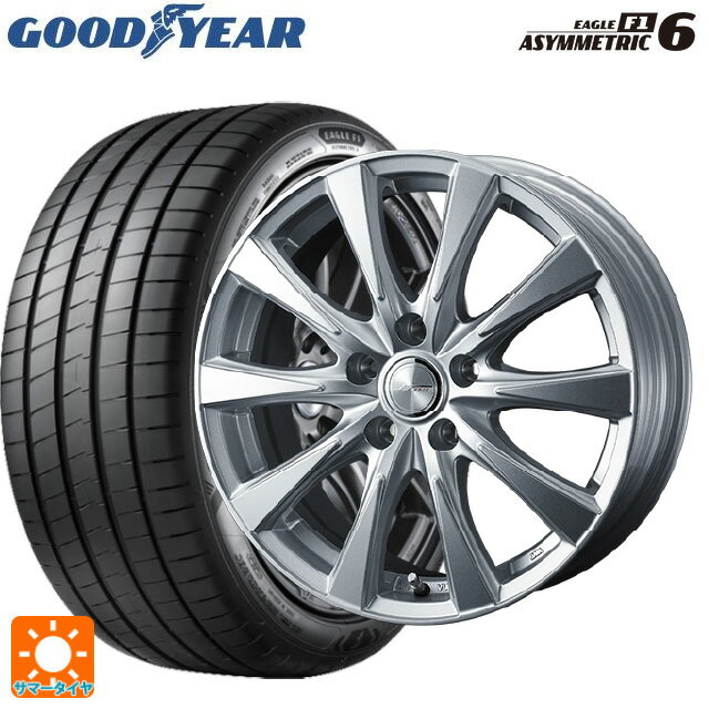 【6/22 20時〜 全品P5倍＆クーポン】245/40R18 97Y XL グッドイヤー イーグル F1 アシメトリック6 # ウェッズ ジョーカー スピリッツ シルバー 18-8J 国産車用 サマータイヤホイール4本セット