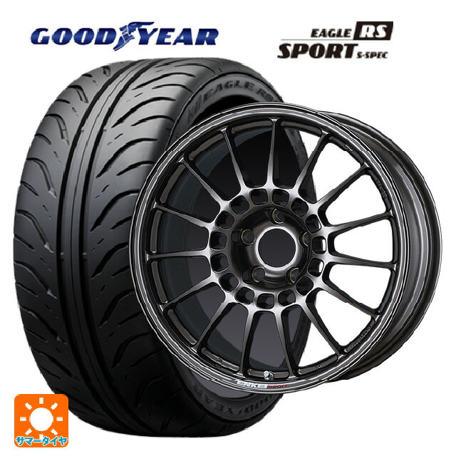 195/55R15 84V グッドイヤー イーグル RS スポーツ S-スペック エンケイ エンケイスポーツ RC-T5 Dark Silver 15-6J 国産車用 サマータイヤホイール4本セット