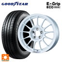 【10/27 10:59迄 全品P5倍&クーポン】175/55R15 77V グッドイヤー エフィシェントグリップ エコ EG02 エンケイ エンケイスポーツ RC-T5 White 15-6J 国産車用 サマータイヤホイール4本セット