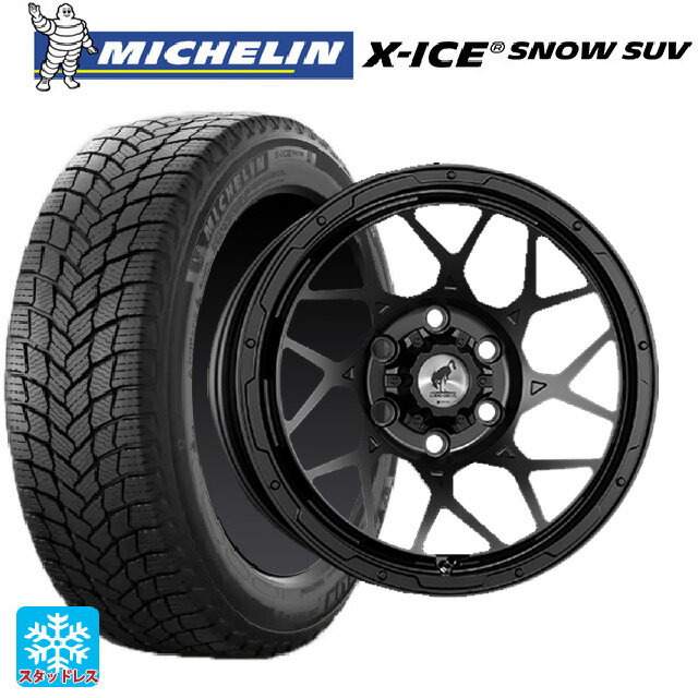 ミツビシ トライトン(GSRグレード)(LC2T)用 265/65R17 112T ミシュラン 正規品 エックスアイス スノー SUV # スーパースター ロディオドライブ 8Mモノ マットブラック 新品スタッドレスタイヤホイール 4本セット
