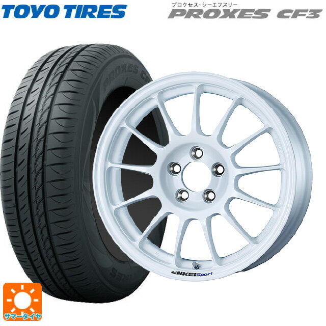 【6/22 20時〜 全品P5倍＆クーポン】215/60R16 95H トーヨー プロクセス CF3 エンケイ エンケイスポーツ RC-T5 White 16-6.5J 国産車用 サマータイヤホイール4本セット