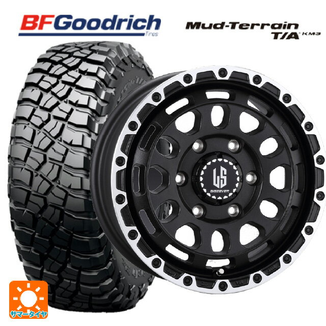 【6/11 1:59迄 全品ポイント5倍】265/65R17 120/117Q BFグッドリッチ マッドテレーン TA KM3 ブラックレター 正規品 阿部商会 ラ・ストラーダ ディスカバー WBRP 17-8J 国産車用 サマータイヤホイール4本セット