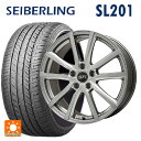 在庫有 225/55R17 101V XL セイバーリング セイバーリング SL201(ブリヂストン工場生産) エルベ Vスポーク(訳あり) メタリックグレー(訳あり) 17-7J 国産車用 サマータイヤホイール4本セット