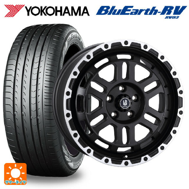 【6/22 20時〜 全品P5倍＆クーポン】195/60R16 89V ヨコハマ ブルーアース RV03 # 阿部商会 ラ・ストラーダ ディスカバー WBRP 16-7J 国産車用 サマータイヤホイール4本セット