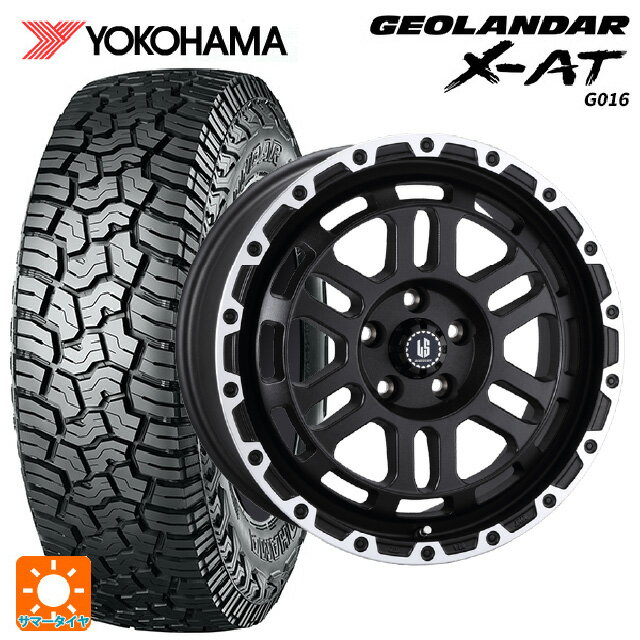 【6/11 1:59迄 全品ポイント5倍】ジープ ラングラー(JL系)用 285/70R17 121/118Q ヨコハマ ジオランダー X-AT G016 ブラックレター 正規品 阿部商会 ラ・ストラーダ ディスカバー WBRP 新品サマータイヤホイール 5本セット