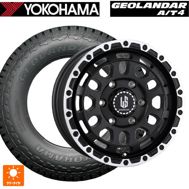 【6/15〜16限定 全品P5倍＆クーポン】265/65R17 112T ヨコハマ ジオランダー AT4 G018 ブラックレター 正規品 阿部商会 ラ・ストラーダ ディスカバー WBRP 17-8J 国産車用 サマータイヤホイール4本セット