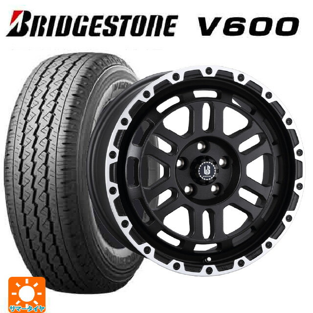 スズキ ジムニーシエラ(74系)用 195/80R15 107/105L ブリヂストン V600 正規品 阿部商会 ラ・ストラーダ ディスカバー WBRP 新品サマータイヤホイール 4本セット