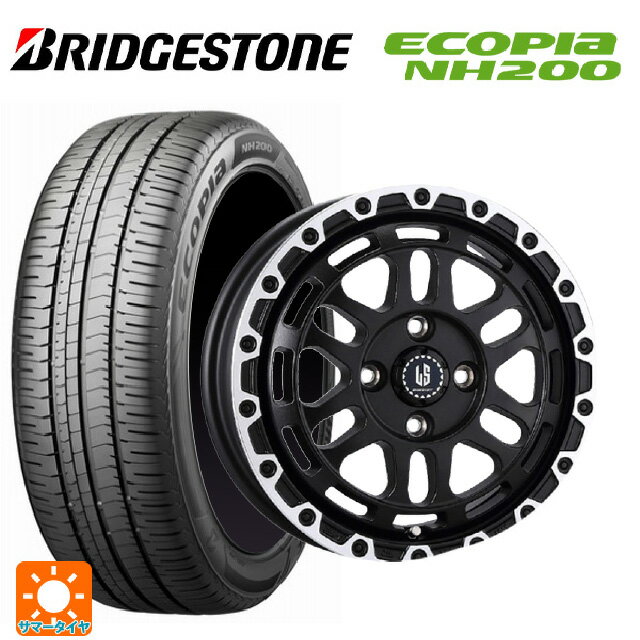 【6/11 1:59迄 全品ポイント5倍】185/70R14 88S ブリヂストン エコピア NH200 正規品 # 阿部商会 ラ・ストラーダ ディスカバー WBRP 14-5J 国産車用 サマータイヤホイール4本セット