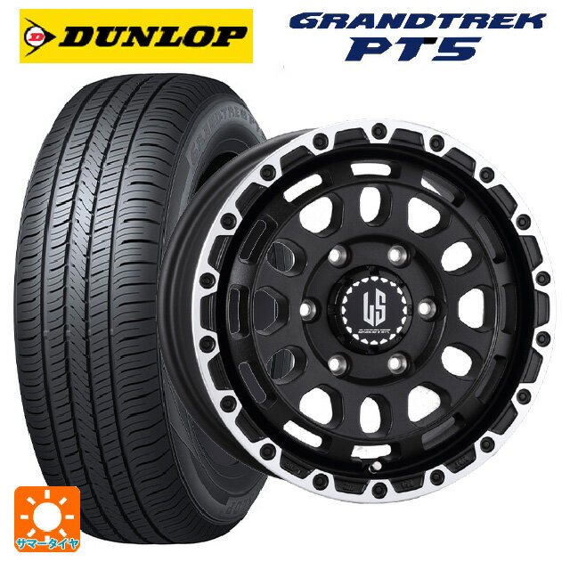【6/22 20時〜 全品P5倍＆クーポン】トヨタ ランドクルーザープラド(150系)用 265/70R17 115S ダンロップ グラントレックPT5 阿部商会 ラ・ストラーダ ディスカバー WBRP 新品サマータイヤホイール 4本セット