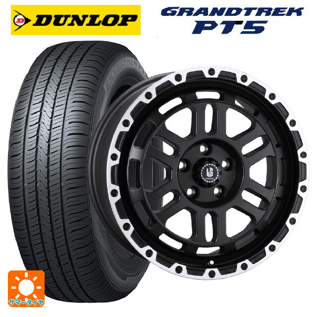 【6/15〜16限定 全品P5倍＆クーポン】225/65R18 103H ダンロップ グラントレックPT5 阿部商会 ラ・ストラーダ ディスカバー WBRP 18-8J 国産車用 サマータイヤホイール4本セット