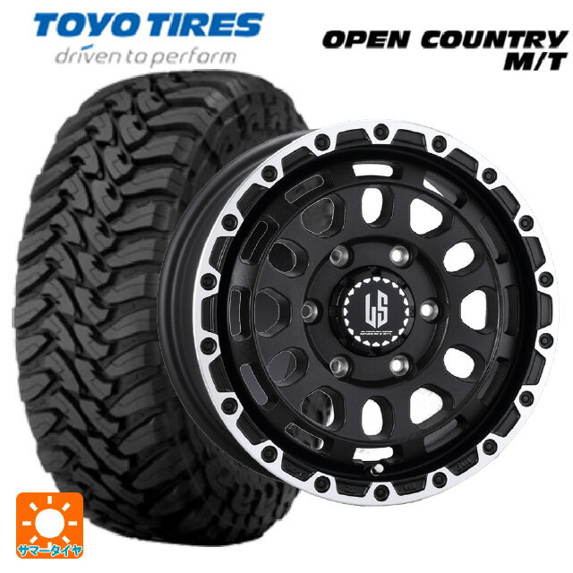 【6/22 20時〜 全品P5倍＆クーポン】トヨタ ハイラックス(120系)用 265/70R17 121P トーヨー オープンカントリー MT ブラックレター 阿部商会 ラ・ストラーダ ディスカバー WBRP 新品サマータイヤホイール 4本セット