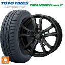 【8/15限定 最大3万円OFFクーポン】ミツビシ デリカD5(3DA系)用 225/55R18 98V トーヨー トランパス MP7 ジャパン三陽 ハイブロック ヴィラス サテンブラック 新品サマータイヤホイール 4本セット(2)