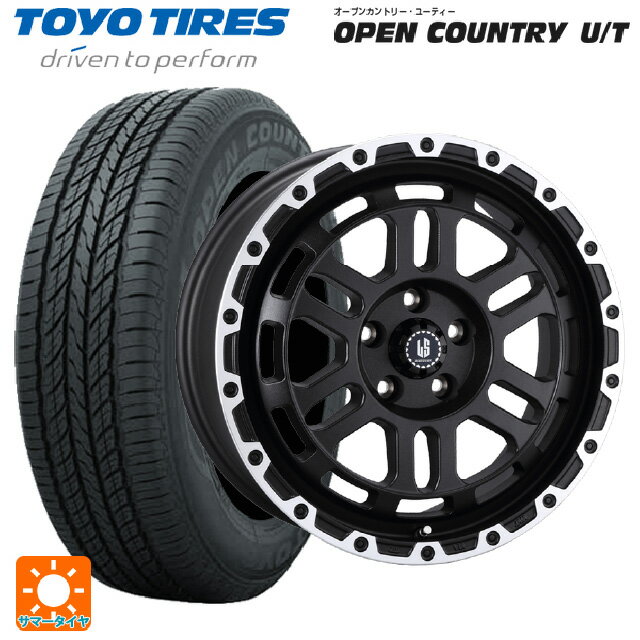 【6/22 20時〜 全品P5倍＆クーポン】トヨタ アルファード(30系)用 225/60R17 99H トーヨー オープンカントリー UT 阿部商会 ラ・ストラーダ ディスカバー WBRP 新品サマータイヤホイール 4本セット