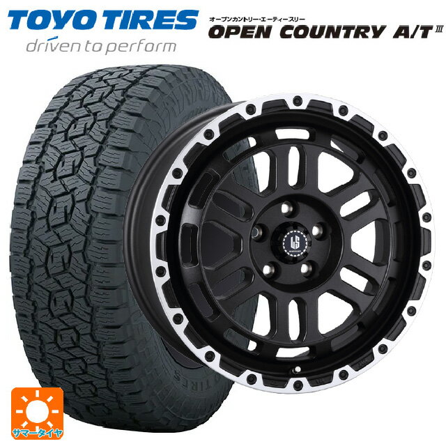 【6/22 20時〜 全品P5倍＆クーポン】225/70R16 103H トーヨー オープンカントリー AT3 ブラックレター 阿部商会 ラ・ストラーダ ディスカバー WBRP 16-7J 国産車用 サマータイヤホイール4本セット