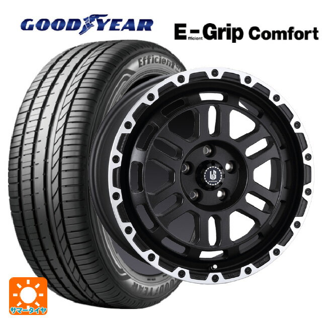 【6/11 1:59迄 全品ポイント5倍】225/55R18 98V グッドイヤー エフィシェントグリップ コンフォート # 阿部商会 ラ・ストラーダ ディスカバー WBRP 18-8J 国産車用 サマータイヤホイール4本セット
