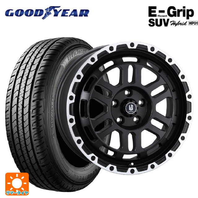 【6/22 20時〜 全品P5倍＆クーポン】スズキ ジムニーシエラ(74系)用 195/80R15 96H グッドイヤー エフィシェントグリップSUV HP01 # 阿部商会 ラ・ストラーダ ディスカバー WBRP 新品サマータイヤホイール 4本セット
