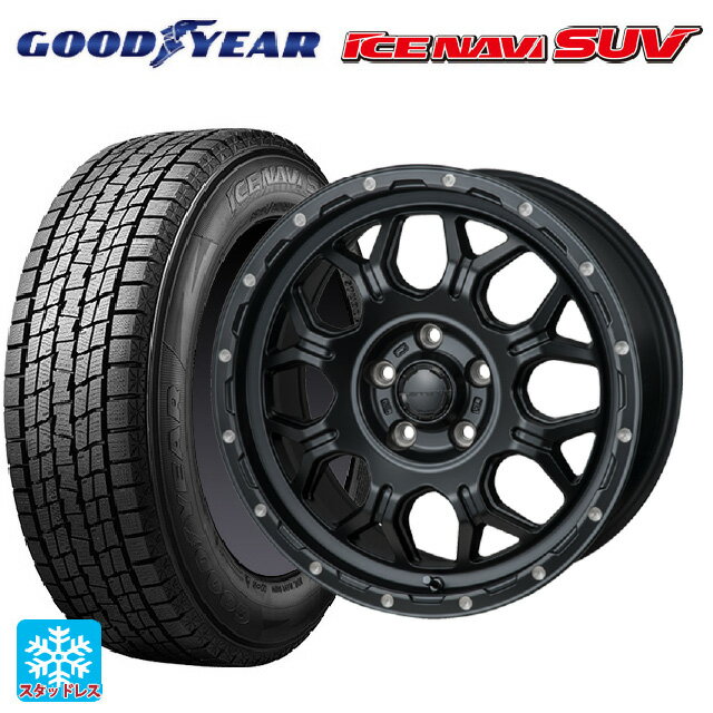 【6/22 20時〜 全品P5倍＆クーポン】215/60R17 96Q グッドイヤー アイスナビ SUV ジャパン三陽 ハイブロック ジェラード サテンBK/リーミング 17-7.5J 国産車用 スタッドレスタイヤホイール4本セット