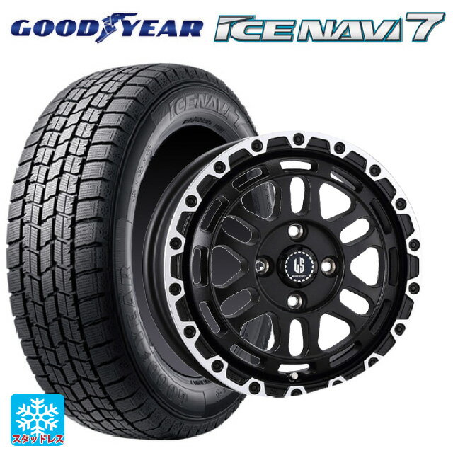 【6/11 1:59迄 全品ポイント5倍】175/70R14 84Q グッドイヤー アイスナビ7(数量限定) # 阿部商会 ラ・ストラーダ ディスカバー WBRP 14-5J 国産車用 スタッドレスタイヤホイール4本セット