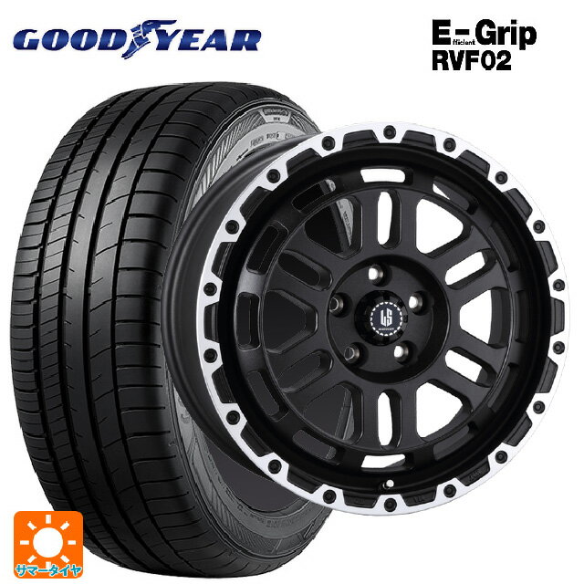 【6/11 1:59迄 全品ポイント5倍】225/60R17 99H グッドイヤー エフィシェントグリップ RVF02 阿部商会 ラ・ストラーダ ディスカバー WBRP 17-7J 国産車用 サマータイヤホイール4本セット
