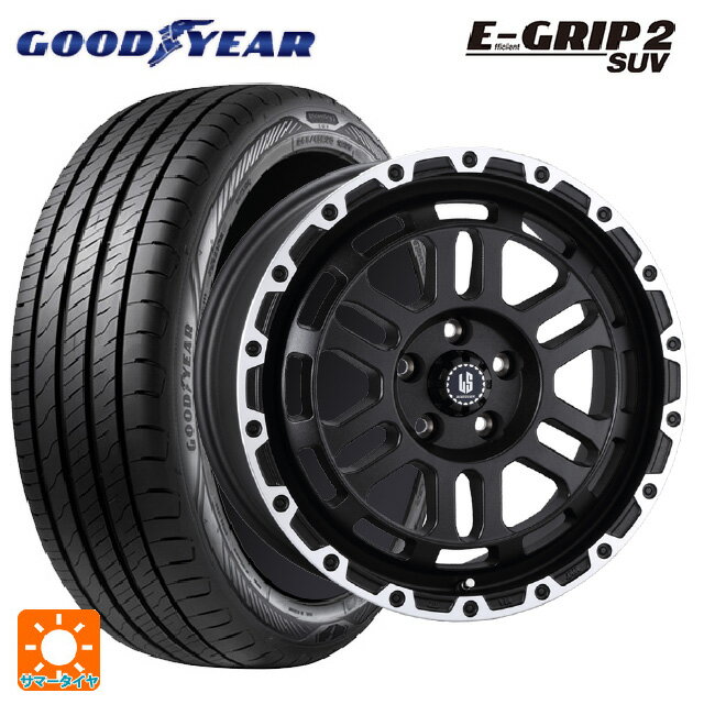 【6/11 1:59迄 全品ポイント5倍】235/60R18 107V XL グッドイヤー エフィシェントグリップ 2 SUV 阿部商会 ラ・ストラーダ ディスカバー WBRP 18-8J 国産車用 サマータイヤホイール4本セット