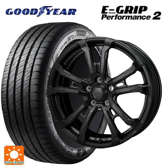 ホンダ ZR-V(RZ4)用 215/55R17 98W グッドイヤー エフィシェントグリップ パフォーマンス2 ジャパン三陽 ハイブロック ヴィラス サテンブラック 新品サマータイヤホイール 4本セット