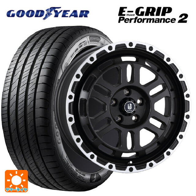 【6/15〜16限定 全品P5倍＆クーポン】215/65R16 98V グッドイヤー エフィシェントグリップ パフォーマンス2 阿部商会 ラ・ストラーダ ディスカバー WBRP 16-7J 国産車用 サマータイヤホイール4本セット