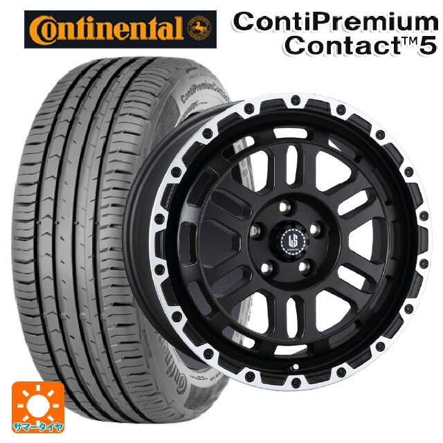 【6/22 20時〜 全品P5倍＆クーポン】195/55R16 91V XL コンチネンタル コンチプレミアムコンタクト 5 正規品 阿部商会 ラ・ストラーダ ディスカバー WBRP 16-7J 国産車用 サマータイヤホイール4本セット