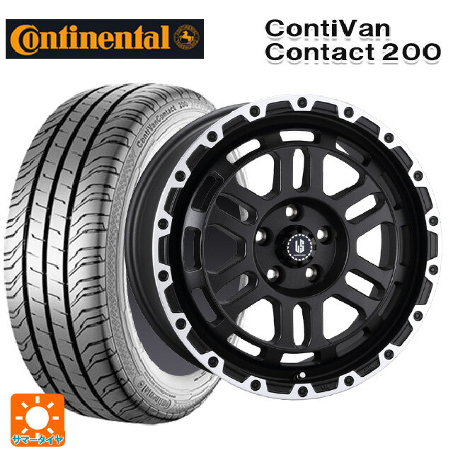【6/22 20時〜 全品P5倍＆クーポン】225/55R17 101V コンチネンタル コンチバンコンタクト 200 正規品 阿部商会 ラ・ストラーダ ディスカバー WBRP 17-7J 国産車用 サマータイヤホイール4本セット
