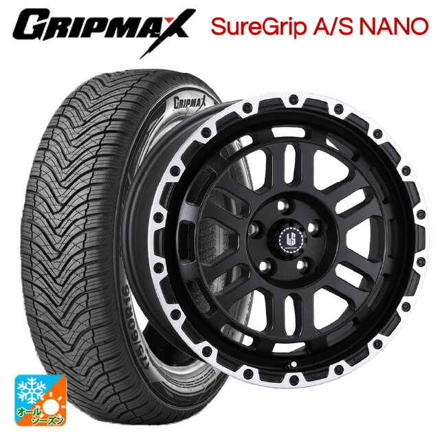 225/65R17 106V XL グリップマックス シュアグリップ A/S ナノ ブラックレター 阿部商会 ラ・ストラーダ ディスカバー WBRP 17-7J 国産車用 オールシーズンタイヤホイール4本セット