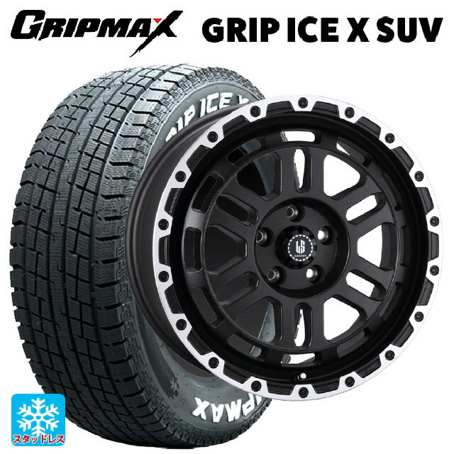 【6/11 1:59迄 全品ポイント5倍】215/65R16 98T グリップマックス グリップアイスX SUV ホワイトレター 阿部商会 ラ・ストラーダ ディスカバー WBRP 16-7J 国産車用 スタッドレスタイヤホイール4本セット