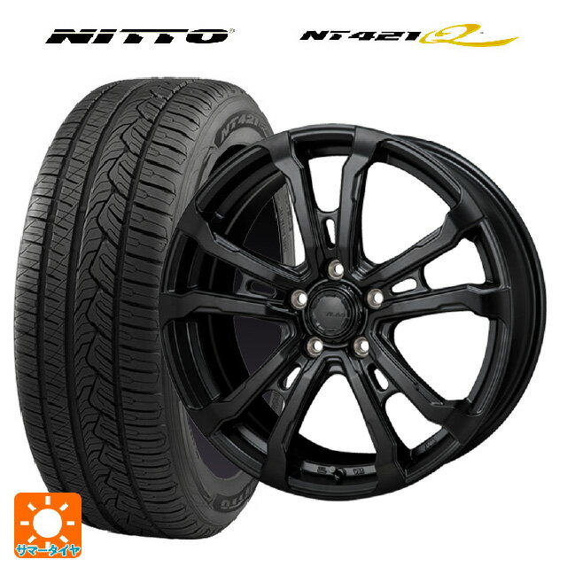 ホンダ ZR-V(RZ4)用 215/60R17 96V ニットー NT421Q ジャパン三陽 ハイブロック ヴィラス サテンブラック 新品サマータイヤホイール 4本セット