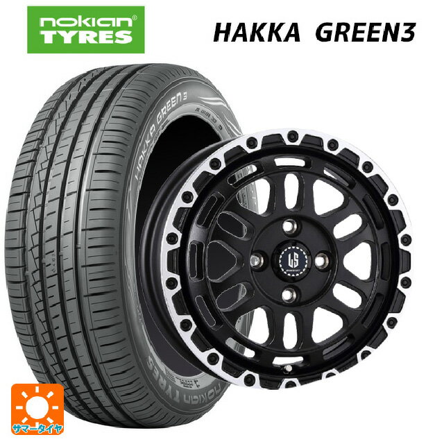 【6/11 1:59迄 全品ポイント5倍】175/65R14 86T XL ノキアン ハッカ グリーン3 阿部商会 ラ・ストラーダ ディスカバー WBRP 14-5J 国産車用 サマータイヤホイール4本セット