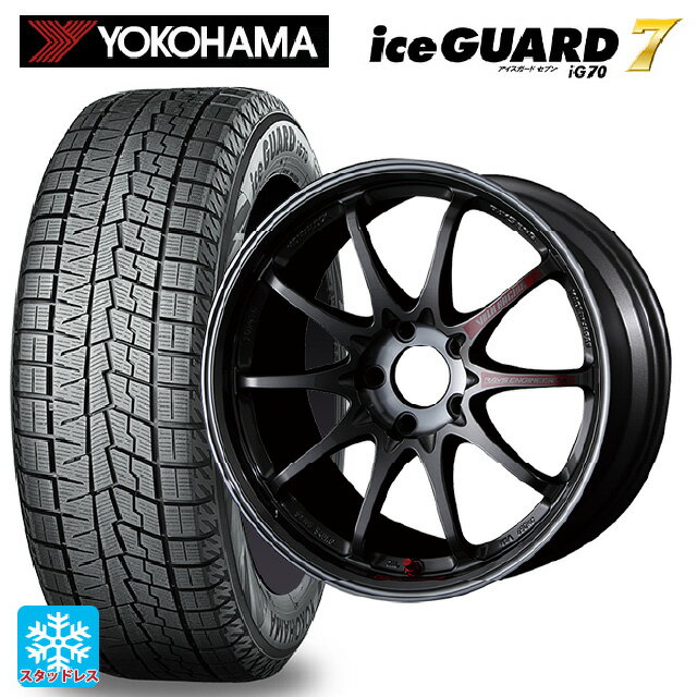 2024年製 225/50R18 95Q ヨコハマ アイスガード7(IG70) レイズ ボルクレーシング CE28SL PG 18-8J 国産車用 スタッドレスタイヤホイール4本セット