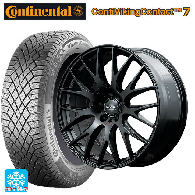 ニッサン エクストレイル(33系)用 235/60R18 107T XL コンチネンタル コンチバイキングコンタクト7 正規品 レイズ ホムラ 2X9 プラス スポーツエディション B7J 新品スタッドレスタイヤホイール 4本セット