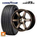 【6/11 1:59迄 全品ポイント5倍】235/55R18 100V グッドイヤー イーグル F1 アシメトリック3 SUV レイズ ボルクレーシング TE37サーガ S-プラス BR 18-8J 国産車用 サマータイヤホイール4本セット(2)