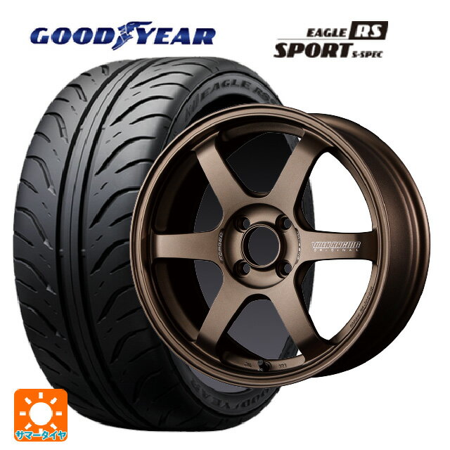 【6/15〜16限定 全品P5倍＆クーポン】195/55R15 84V グッドイヤー イーグル RS スポーツ S-スペック レイズ ボルクレーシング TE37ソニック BR 15-5.5J 国産車用 サマータイヤホイール4本セット