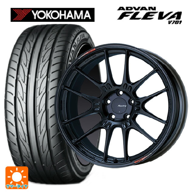 215/45R17 91W XL ヨコハマ アドバン フレバ V701 正規品 エンケイ レーシング GTC02 マットブラック 17-7.5J 国産車用 サマータイヤホイール4本セット