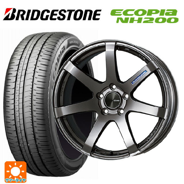 【6/22 20時〜 全品P5倍＆クーポン】205/60R16 92H ブリヂストン エコピア NH200 正規品 # エンケイ パフォーマンスライン PF07 DS 16-6.5J 国産車用 サマータイヤホイール4本セット