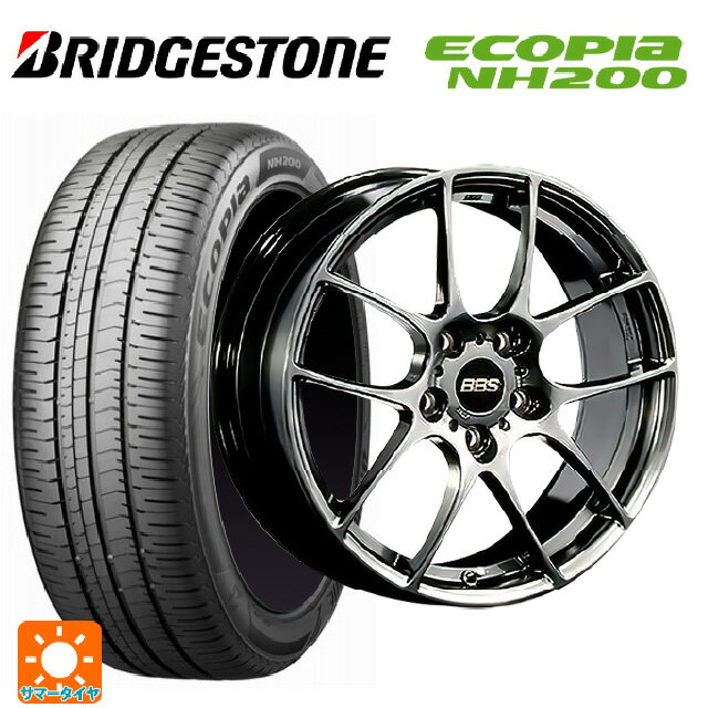【6/20限定 全品P5倍＆クーポン】215/55R17 94V ブリヂストン エコピア NH200 正規品 # BBS RF DB 17-7J 国産車用 サマータイヤホイール4本セット