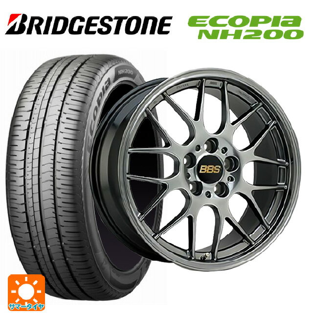 215/45R17 91W XL ブリヂストン エコピア NH200 正規品 BBS RG-R DB 17-7J 国産車用 サマータイヤホイール4本セット