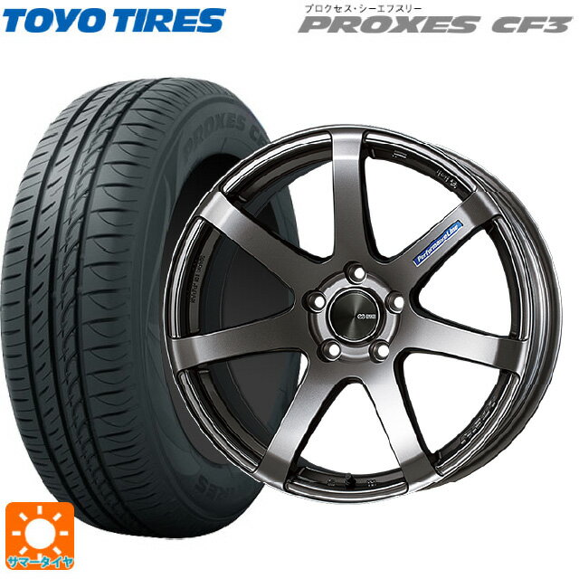 【6/22 20時〜 全品P5倍＆クーポン】175/55R15 77V トーヨー プロクセス CF3 エンケイ パフォーマンスライン PF07 DS 15-6J 国産車用 サマータイヤホイール4本セット