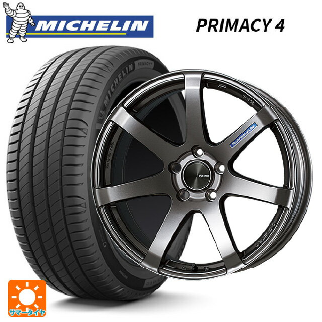 【6/20限定 全品P5倍＆クーポン】185/60R15 88H XL ミシュラン 正規品 プライマシー4 エンケイ パフォーマンスライン PF07 DS 15-6J 国産車用 サマータイヤホイール4本セット