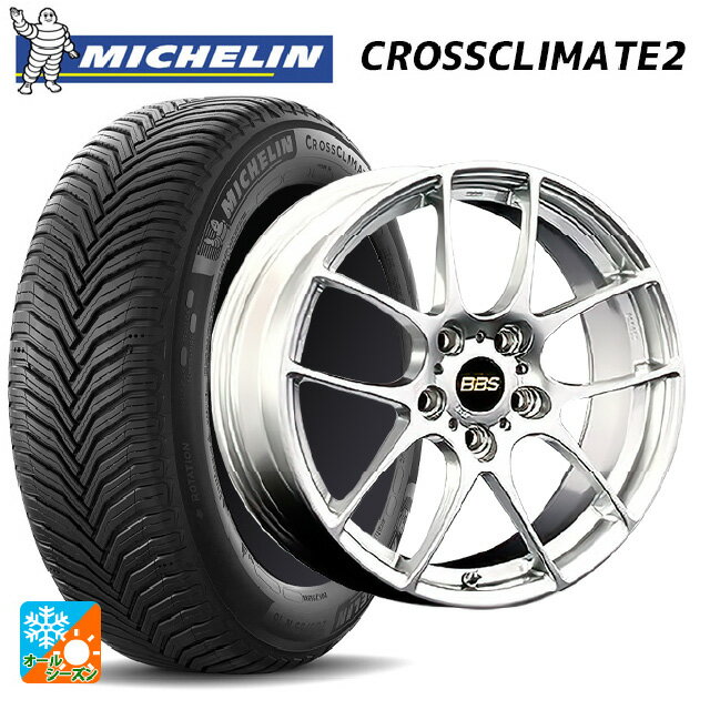 トヨタ GRカローラ(4BA-GZEA14H)用 265/35R18 97Y XL ミシュラン 正規品 クロスクライメイト2 BBS RF DS 新品オールシーズンタイヤホイール 4本セット