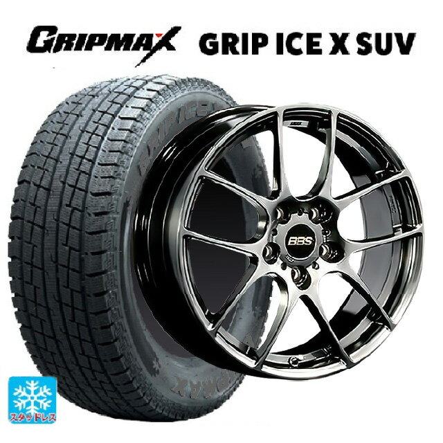 ホンダ ZR-V(RZ4)用 225/55R18 102H XL グリップマックス グリップアイスX SUV ブラックレター # BBS RF DB 新品スタッドレスタイヤホイール 4本セット